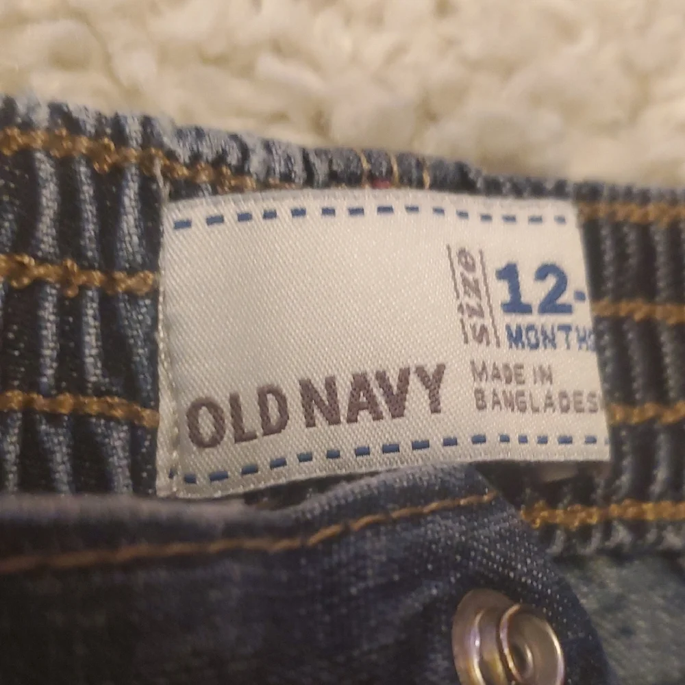 5 For‎ 25$ Old Navy Denim Shorts Boys Size 12-18 Months Blue